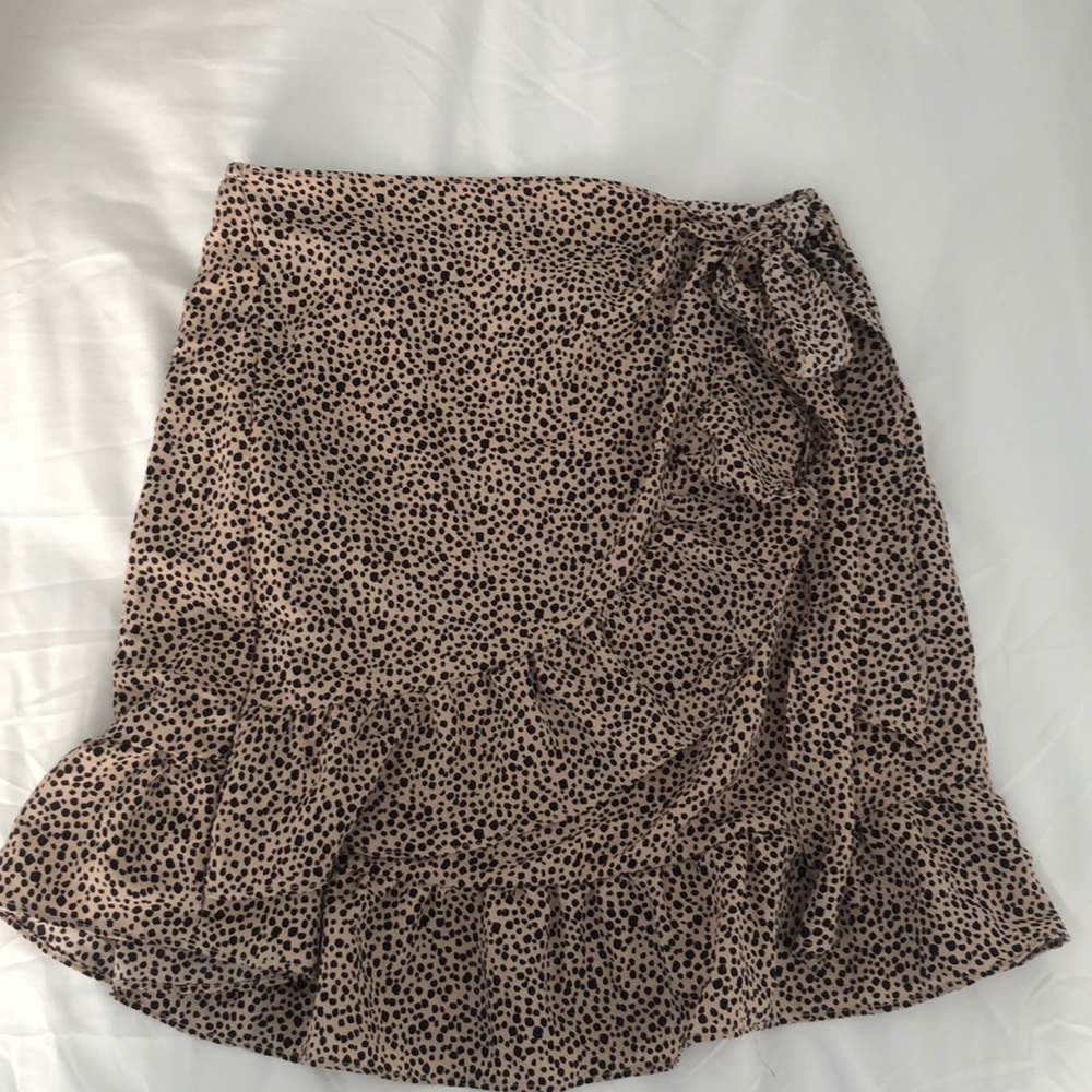 Leopard Wrap Skirt